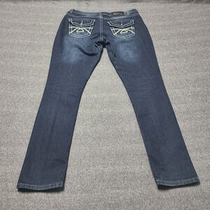 Sizzle Jeans Women's Size 9 Dark‎ Wash Embellished Bootcut Denim Pants